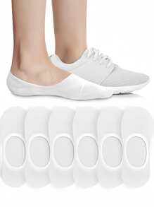 1/4/6/12 Pairs Thin Non-Slip Breathable Moisture-Wicking Low Cut Invisible Socks - Multicolor - View 21