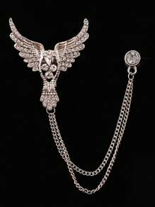 1pc Men's Eagle Wing Tassel Brooch Pin, Business Suit Chest Pin Decoration, Suitable For Hosts, Formal Parties And Banquets - Brooch - View 13