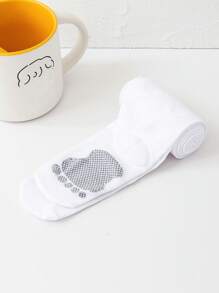 1 件女孩、儿童、幼儿白色纯色紧身裤，舞蹈服无脚紧身裤，提花卡通脚图案，薄款，高弹力，无脚长袜，休闲日常穿着，紧身裤，可爱舞蹈裤，适合春季、夏季，耐用长袜，适合学生日常场合，搭配裙子、短裤、鞋子，返校季 - 白色 - 查看 6