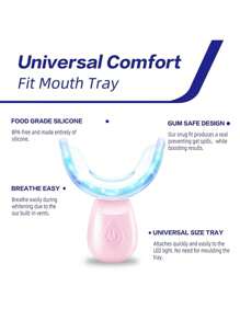 Home Use Teeth Whitening Light With LED, Comes With Teeth Shade Guide, Unisex, Great Gift
