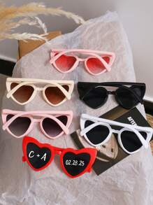 1 Stück/10 Stück/20 Stück/Benutzerdefinierte Junggesellenparty-Modebrille für die Braut, Hochzeitsgunst für Brautjungfernparty, Geschenk für Brautparty, Herz, Dawg, Süß, Niedlich, Bunt, Y2K, Stilvoll, Unisex, Lässig, Hipster, Benutzerdefiniert, Personalisiert, Einzigartig, Angepasst, Ideale Geschenke für ihn, Ideale Geschenke für sie, Freund, Freundin, Familie, Freunde, Großeltern, Kinder, Sie, für Jahrestage, für Geburtstage, für Hochzeiten, für Abschluss, für Einweihung, Strand, Schulmaterial, Schulanfang, für Büro, für Schule, für Klassenzimmer, für Lehrergaben, für Universität, für Kollegen, für Studentenwohnheime, für Lehrer, für Jungen und Mädchen, für Teenager, Schüler der Sekundarstufe I, Schüler der Sekundarstufe II, Studenten, Erstsemester, Zweitsemester, Unterstufenschüler