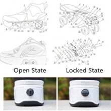 preyrocbirds Zapatos con Ruedas para Niños Y Niña, Multiusos Zapatillas con ruedascon Led Luces, Zapatillas de Skateboard