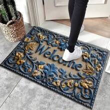 1pc,Chic Abstract Line ,Welcome Doormat - Botanical Pattern, Non-Slip & Machine Washable Polyester Rug For Home & Outdoor Decor - Perfect For Entryway, Bedroom, Balcony Gifts Birthday Graduation Carpet Rugs Door Mat Room Decor Carpet For Living Room Kitchen Rug Bedroom Decor Blankets And Throws Rugs For Bed Room Home Decor Bathroom Decor Room Decoration Stuff Living Room Decor Office Decor House Decor Home Decor Living Room Bathroom Rug Room Decor Aesthetic