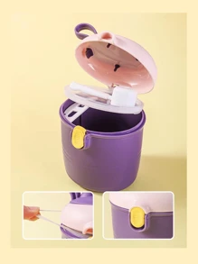 1 件便携式婴儿食品谷物密封罐，旅行储存容器，用于存放奶粉、零食，颜色随机