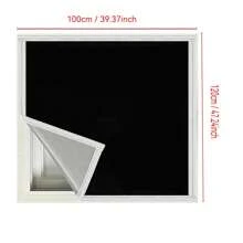 1 件白色遮光粘贴式自粘窗帘，遮阳，隔热，无需钻孔安装，2025 年新款