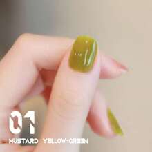 Miss Comoy Esmalte de Unha Verde 15ml, Popular, Verde Mostarda, Verde Abacate, Verde Menta, Verde Lima, Verde Leite, Durável, Fresco e Cola de Unha Branca, Precisa de Lâmpada de Terapia de Luz para Secar a Unha, Loja de Unhas DIY Comumente Usada