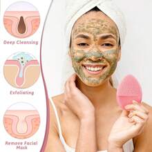 8 piezas de esponjas faciales multiusos, suaves y no irritantes para todo tipo de piel, diseño de guante de limpieza facial, reutilizables y con exfoliación suave para una limpieza en profundidad y remoción de maquillaje