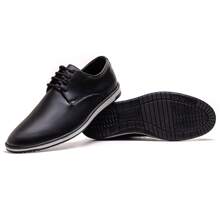 Men's Derby Dress Shoes Modern Oxford Comfortable Lace-Up Rubber Sole Two-Tone - màu đen - Xem 5