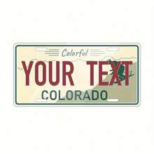 Placas de matrícula de California personalizadas y personalizadas, decoración retro de 20 placas de matrícula, adecuadas para placas de matrícula estatales, placas de matrícula con texto personalizado, placas de matrícula para decoración de vehículos, placas de matrícula de aluminio de alta calidad, 6x12 pulgadas, impresión gráfica - Multicolor - Ver 12