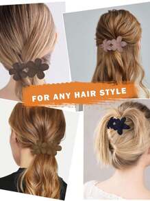 1/3/4pcs Flat Top Hair Clips, Fashion Matte Non-Slip Hair Clips Suitable For All Hairstyles, Multiple Styles For Women Bridal Wedding Party Hair Accessories Home Bathroom Decor