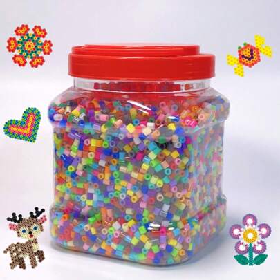 Pana-beads 复活节套装 5mm 哈马珠 36 色 12000 件/2000 件/400 件 Perler 套件 3D 熔珠拼图 DIY 创意手工工艺模板熔珠和 Perler 珠铁珠熨烫熔化融合珠工艺套装