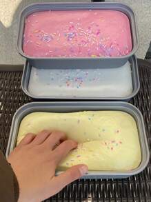 Squishy Toy Slow Rising Sticky Box Cake Squeeze Butter Ice Cream Cheese Bread Squishy Strawberry Cake Anti Stress Release GiftSuper Decompression Toy Cake Box Fragrance - Multicolor - View 12