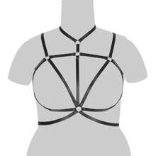 Plus Size Women Elastic Bandeau Bra, Seamless Hollow Out Design - Multicolor - View 18