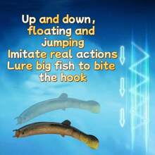 4pcs Brown PVC Simulated Eel Soft Fishing Bait - Brown - View 7