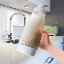 1pc Pancake Batter Dispenser Bottle With Whisk Ball And Steel Wire Blender, Ideal For Baking Pancake, Cupcake, Muffin, Crepe, Etc., White - Multicolor - View 8