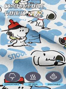 SNOOPY 2/3pcs Snoopy Duvet Cover Set, Snoopy Bedding, Cozy And Anti-Pilling Bedding Set, Soft And Breathable Bedding, Cartoon Style Comforter Cover Set, Fits For Twin Full King Queen All Size Beds, Suitable For All Seasons, Chic Lovely Decorative Comforter Cover Set For Bedroom Dorm, Machine Washable, Back To School Season