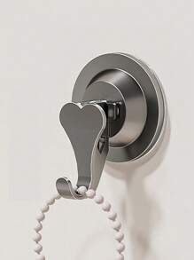 1 Stück Haftender, rückstandsfreier Haken ohne Bohren, für Badezimmer, Küche, Wohnzimmer, Schlafzimmer, starke Wandhalterung für Hüte, Kleidung, Schlüssel, Handtücher, Taschen usw. Heimdekoration, Badezimmerorganisation, Schulanfang