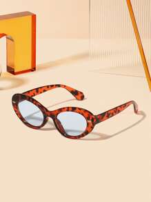 1 pièce Lunettes de mode femme en acrylique, style bohème vintage, moderne avec monture œil de chat, pour sorties, tenues et cadeaux de vacances