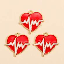 10pcs Cartoon Medical Theme Enamel Metal Nurse Outfit, Nurse Cap, Stethoscope, Syringe, Thermometer Charms For DIY Crafts, Nurse's Day, Key Chain, Earrings, Jewelry Gifts