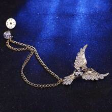 1pc Men's Eagle Wing Tassel Brooch Pin, Business Suit Chest Pin Decoration, Suitable For Hosts, Formal Parties And Banquets - Brooch - View 7