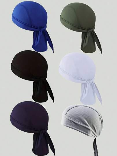 Quick-Drying Sports Bandanas, Breathable Pirate Headscarves, Unisex Moisture-Wicking Caps, For Outdoor Cycling, Running, And Camping!