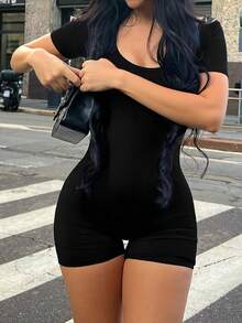 AiTyi Women's Jumpsuit, Slimming Shaping Comfortable Casual Sexy Outdoor CommuteRompers, Versatile For All Seasons - Black - View 6