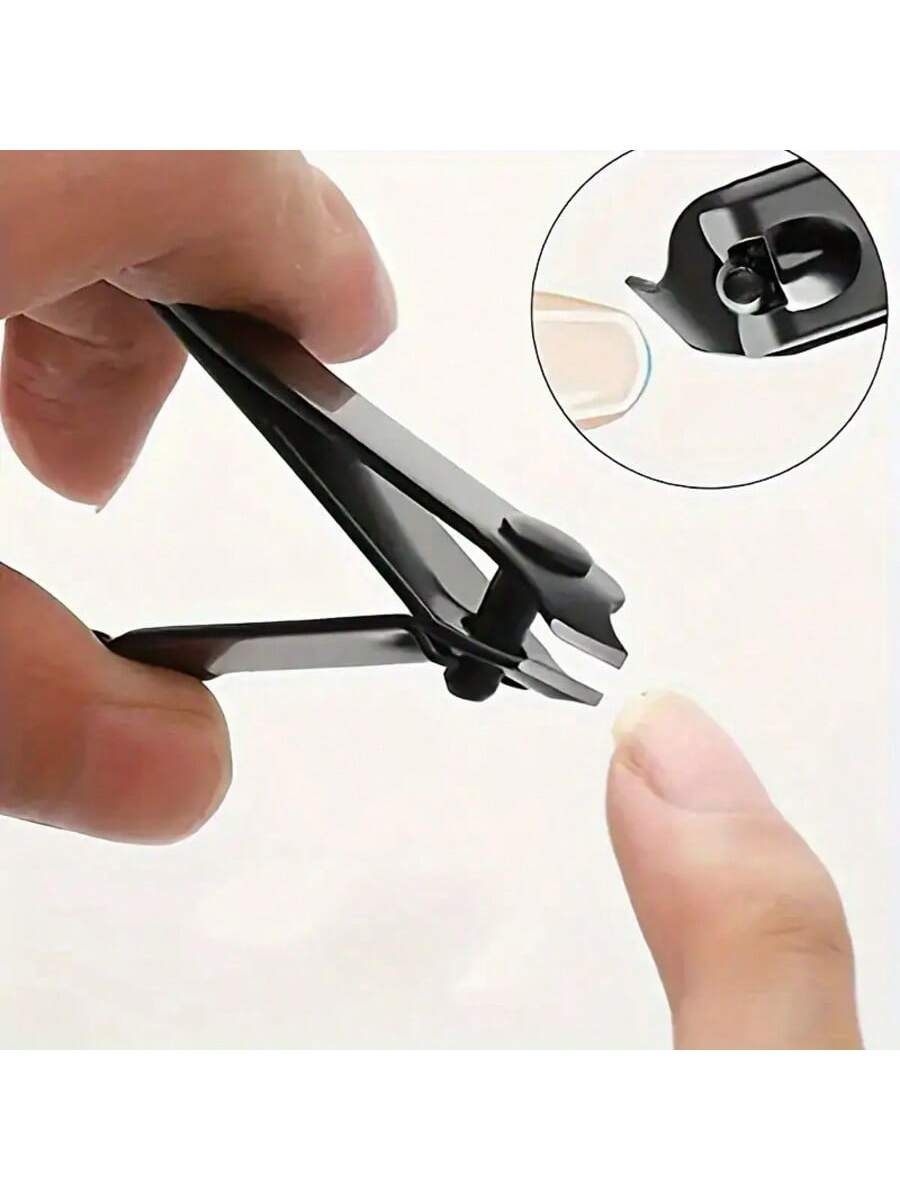 مجموعة 3قطع ملقط أظافر مطفي من الستانلس ستيل - لأظ...