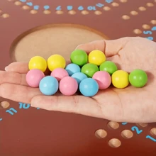 1 Set de Tablero de Juego de Póker Árabe de Madera, Colores Mixtos, Ajedrez para Varios Jugadores, Adecuado para Fiestas, Interacciones de Oficina, Entretenimiento Familiar y Recreación al Aire Libre