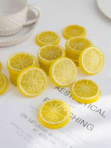 5/10/20 PIEZAS de Rodajas de Limón Artificiales de Plástico para Decoración de Primavera, Día de la Madre, Día de San Valentín, Jarrones para el Hogar, Comedor, Dormitorio, Fiestas, Cumpleaños, Jardín, Graduación, Plantas Falsas