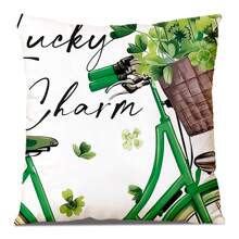 1pc Polyester Floral Pattern Digital Printed Single-Sided Decorative Throw Pillow Cover, For Home Decor, Suitable For Multiple Scenes, Without Pillow Insert - Multicolor - View 32