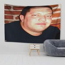 Funny Sal Vulcano Unrealistic Clown Meme Tapestry Funny Flag Wall Decor,Home Decor,Flags For Room,Banners For Room,Guys Man Cave,Modern Music Art Tapestry Banner Gift - Multicolor - View 3