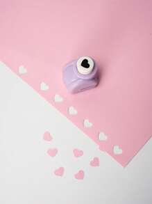 1 件可爱心形打孔机，手动小型 DIY 打印机，适用于 DIY 手工艺术品和工艺品