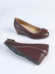 Giày cao gót đế xuồng mềm mại thoải mái thời trang cho nữ - Đỏ - Xem 2