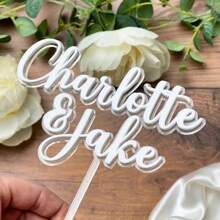 1pc Customizable Double-Layer Acrylic Birthday Cake Topper - Double-Layer Personalized Name Design, Perfect Party Decoration, Birthday Accessory, Wedding Decor,Multi-Functional,Adjustable,Durable,Ornamental,Reusable,Exquisite,Adorable,High-Quality,Modern,Colorful,Cute,Comfortable,Stylish,Custom,Personalized,Unique,Ideal Gifts For Him,Ideal Gifts For Her,Boyfriend,Girlfriend,Dad,Mom,Family,Friends,Son,Daughter,Office,Tea Room,School,Home,Home Refresh