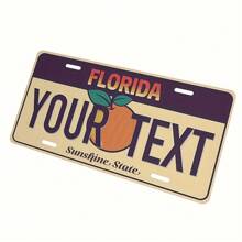 Placas de matrícula de California personalizadas y personalizadas, decoración retro de 20 placas de matrícula, adecuadas para placas de matrícula estatales, placas de matrícula con texto personalizado, placas de matrícula para decoración de vehículos, placas de matrícula de aluminio de alta calidad, 6x12 pulgadas, impresión gráfica - Multicolor - Ver 11