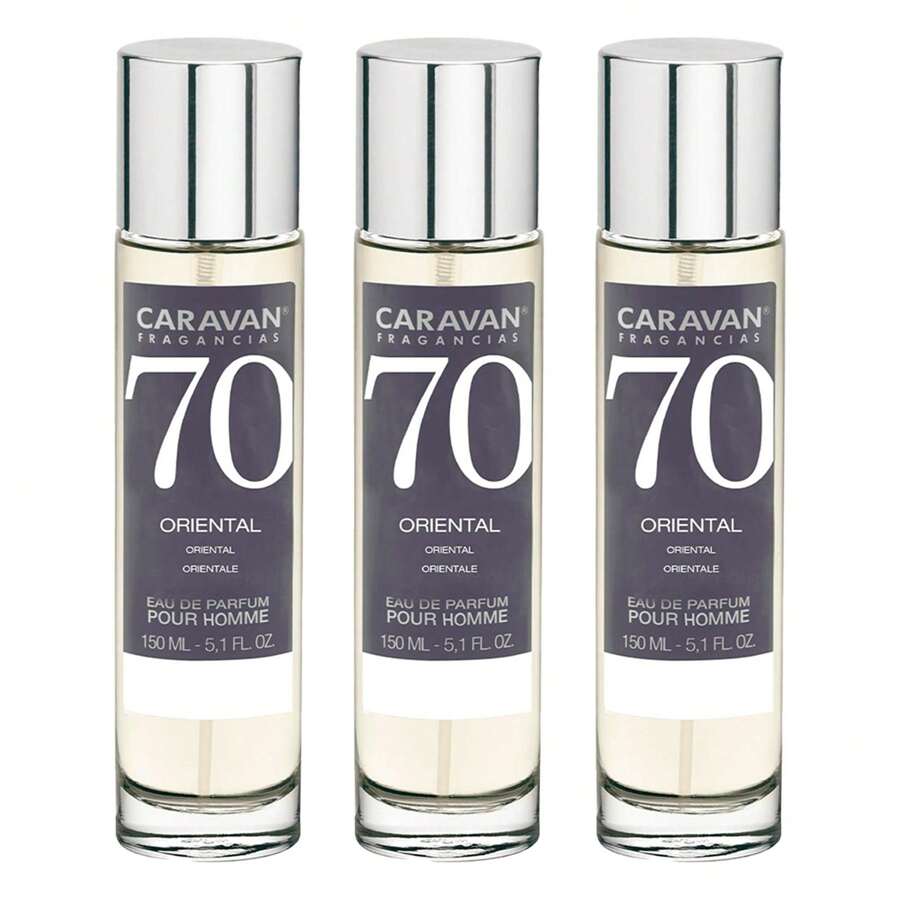 Caravan FRAGRANZE Set di 3 flaconi di Profumo Uomo n. 70, 150 ml. Spedizione gratuita in 24/72h - Multicolore - Visualizzare 1
