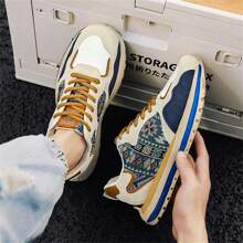 Men's New Casual Sports Shoes, Low-Top, Non-Slip, Chunky Sneakers, Thick Sole, Running Shoes