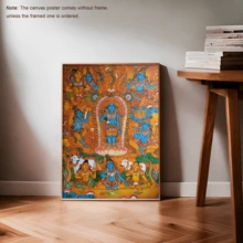 1 件 Leela 帆布墙画 - 适合客厅、卧室、办公室装饰的完美海报 | 理想的乔迁、情人节和新年礼物 | 图片、装饰画 - 彩色 - 查看 8