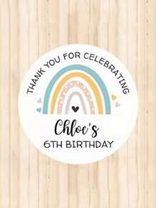 Pegatinas y logotipos personalizados, pegatinas personalizadas de 4, 5, 6 o 7 cm, personalizadas con su nombre y fecha, perfectas para pegatinas creativas como bodas, cumpleaños y bautizos. Adecuadas para diversas ocasiones, incluyendo fotos, imágenes, etiquetas, pegatinas con logotipo personalizado, invitaciones a fiestas de cumpleaños, suministros para fiestas de agradecimiento, multifuncionales, de dibujos animados, regalos ideales para él, regalos ideales para ella, mamá, amigos, hijo, hija, hogar, escuela, comedor, sala de estar, dormitorio, salón de té, oficina, útiles escolares, hogar y vida, decora tu hogar, etiquetas personalizadas - Multicolor - Ver 86