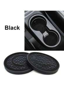 2 piezas Premium Almohadilla antideslizante de silicona de 2.75 pies para el panel de control central - Goma de alta calidad, a prueba de polvo, diseño a juego en rojo y negro - Perfecto para proteger el interior de tu automóvil