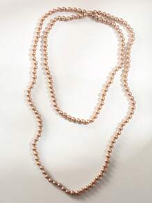 1 Pc Fashionable & Elegant Bohemian Style Double Layer Casual Versatile Ladies Sweater Chain - Coffee - View 5