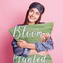 1pc Polyester Floral Pattern Digital Printed Single-Sided Decorative Throw Pillow Cover, For Home Decor, Suitable For Multiple Scenes, Without Pillow Insert - Multicolor - View 9