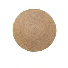 1 pièce Tapis de sol rond en polyester tissé à la main, lavable, convient pour la cuisine, la maison, les mariages, les fêtes et la décoration de la ferme