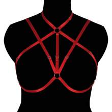 Women Plus Size Harness Elastic Cupless Cage Bra Sexy Lingerie For Women Adjustable Strap Bra - Multicolor - View 19