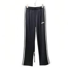 Adidas 3-Streifen schnelltrocknende, atmungsaktive Freizeithosen, locker geschnittene gerade Beine Jogging-Workout-Basketball-Hose