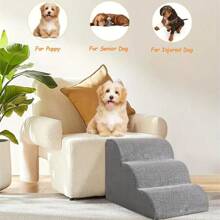 1 Pc Washable Pet Staircase, High Elasticity Sponge Non-Slip Ladder For Senior And Puppy Dogs To Climb Bed And Sofa - Multicolor - View 2