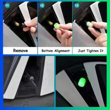 Glow-In-The-Dark Tire Valve Caps For Cars, Electric Vehicles, Motorcycles, Bicycles, Trucks