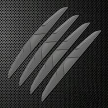 Pegatinas de protección anticolisión para el borde de la puerta del coche, tiras de protección lateral de silicona para coche - Blanco - Ver 6