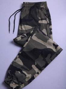 New Men's Outdoor Hiking Sports Camouflage Cargo Pants, Casual Trousers For Traveling, Trekking, Suitable For All Seasons - Khaki - View 6