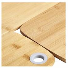 10 Tábuas de Corte Em Bambu Carnes Legumes Cozinha 28cm